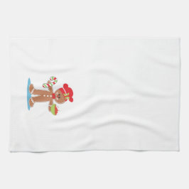 Toalha do Natal do menino do pão-de-espécie