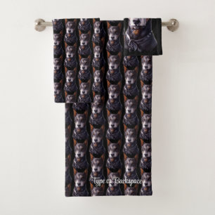 Toalha Doberman Conjunto Toalhas Doberman Personal