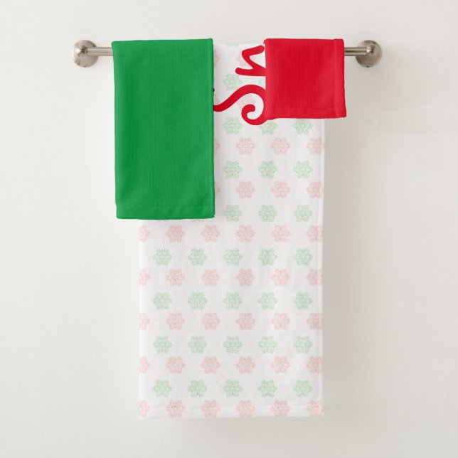 Toalha floco de neve de Natal (Insitu)