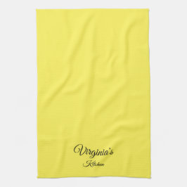 Toalha na moda Personalizada de Cozinha Amarela