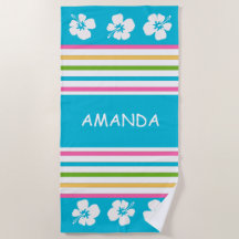 Toalha Náutica de Praia com Banho Brilhante