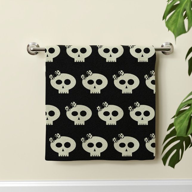 Toalha Negra Mão Negra, Padrinho do Halloween (A fun Halloween hand towel for your bathroom)