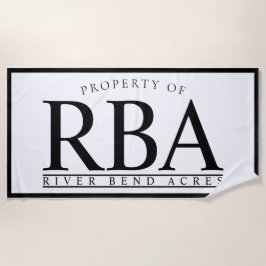 Toalha PERSONALIZADA do nome de família de TOALHA