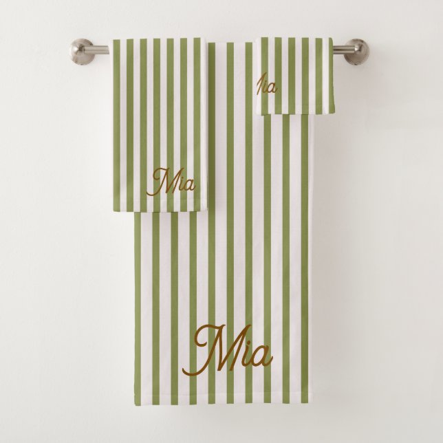 Toalha Personalizada Listrada Com Nome (Insitu)