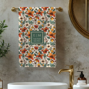 Toalha Personalizada Oliva Jardim Outono Moderno