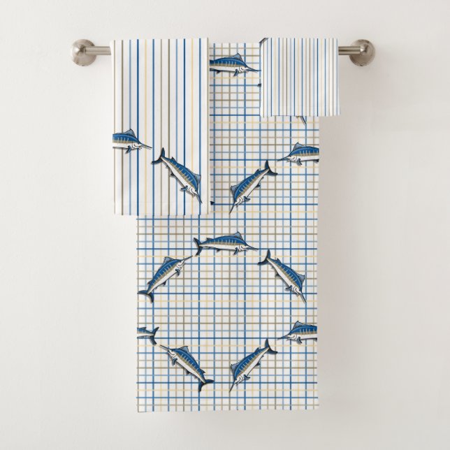 Toalha - Pesca Azul com espadim (Insitu)