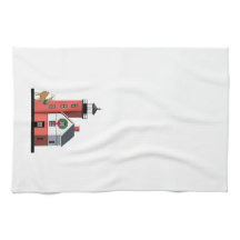 Toalha redonda do Natal do farol da ilha