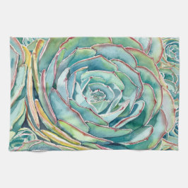 Toalha Suculenta de Echeveria Azul