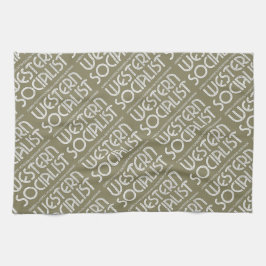 Toalha Teatowel bege socialista ocidental