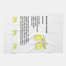 Toalha Toalhas de cozinha com receita caseiro da limonada