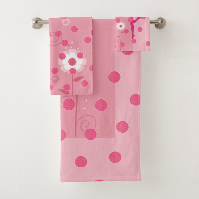 Toalhas Coleção Princesa Rosa - Conjunto de máquinas de ba (Insitu)