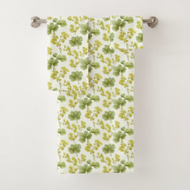 Toalhas Conjunto bonito Primavera de Verão Jardim de Algod