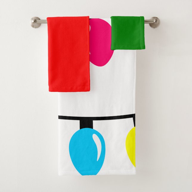 Toalhas Conjunto das Luzes de Natal Bath (Insitu)