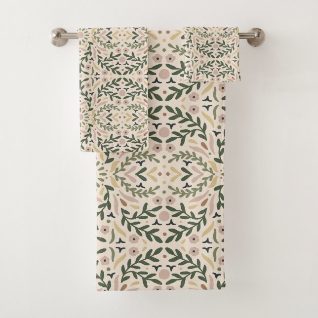 Toalhas Conjunto de Bandas Florais de Jardim Botânico (Insitu)