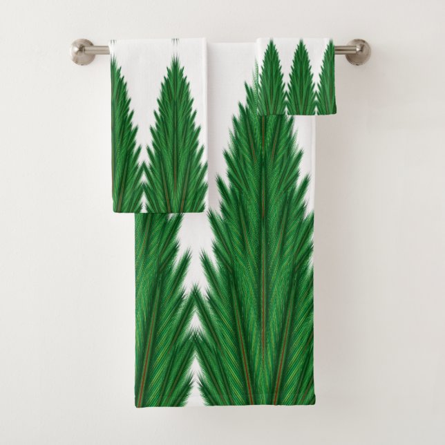 Toalhas Conjunto de Bandeja de Pinos Espelhados (Insitu)