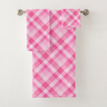 Conjunto de bandeja de Xadrez rosa-rosada-branca