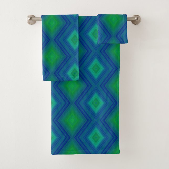 Toalhas Conjunto de Bandejas de Bandeja Verde Azul Turques (Insitu)