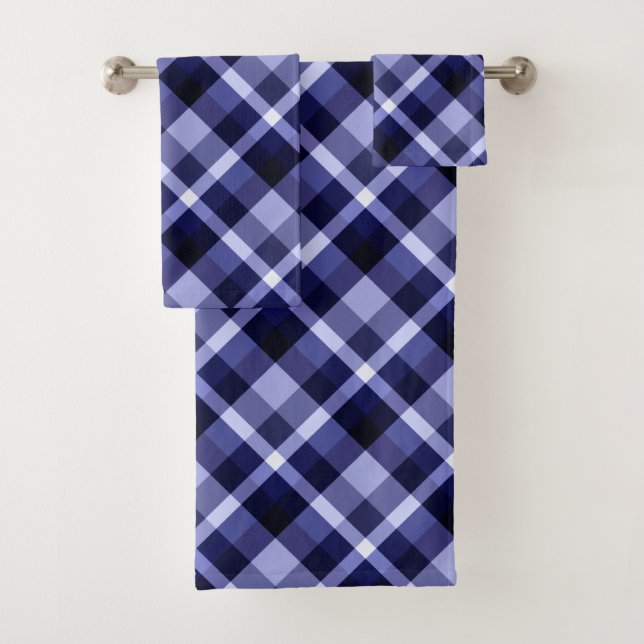 Toalhas Conjunto de bandejas do Marinho azul de banheira d (Insitu)