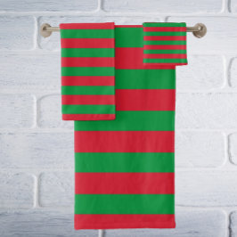 Toalhas Conjunto de Bandejas Látex Vermelhas e Brancas