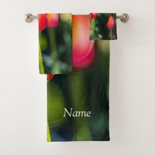 Toalhas Conjunto de Banheiro Tulipa de Primavera