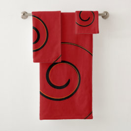 Toalhas Conjunto de Banhos Red Flair