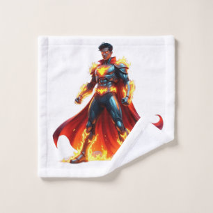 Toalhas conjunto de mão de super-herói