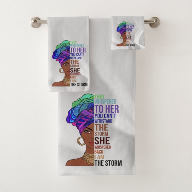 Toalhas Conjunto de mulheres afro-americanas (Insitu)