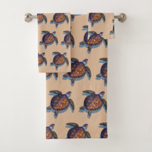 Toalhas Conjunto de tartarugas marinhas