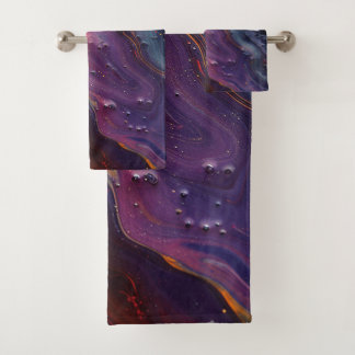 Toalhas Conjunto de Torneiras de Arte do Óleo Metálico