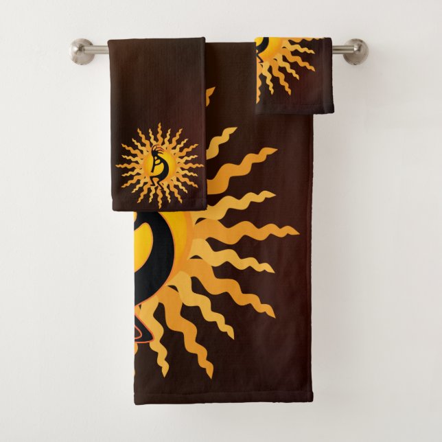 Toalhas Conjunto de Torres de Southwest Sun Kokopelli Bath (Insitu)