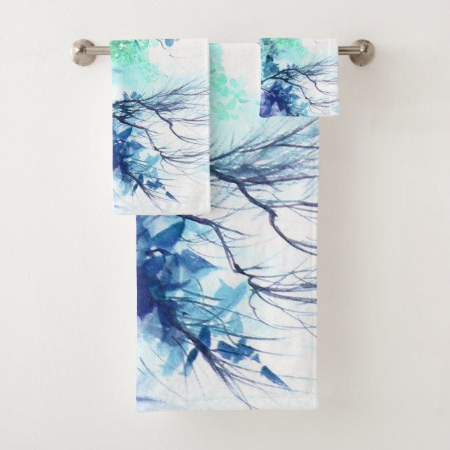 Toalhas Conjunto de Torres Selvagens Azul  (Insitu)