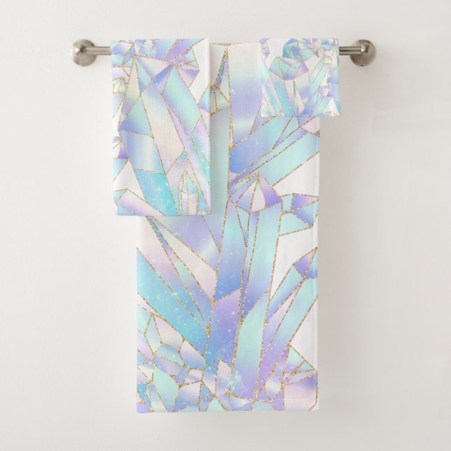 TOALHAS CONJUNTO DE TOWEL DE BANHEIRA DE CRISTAL BRUTO BRU (Insitu)