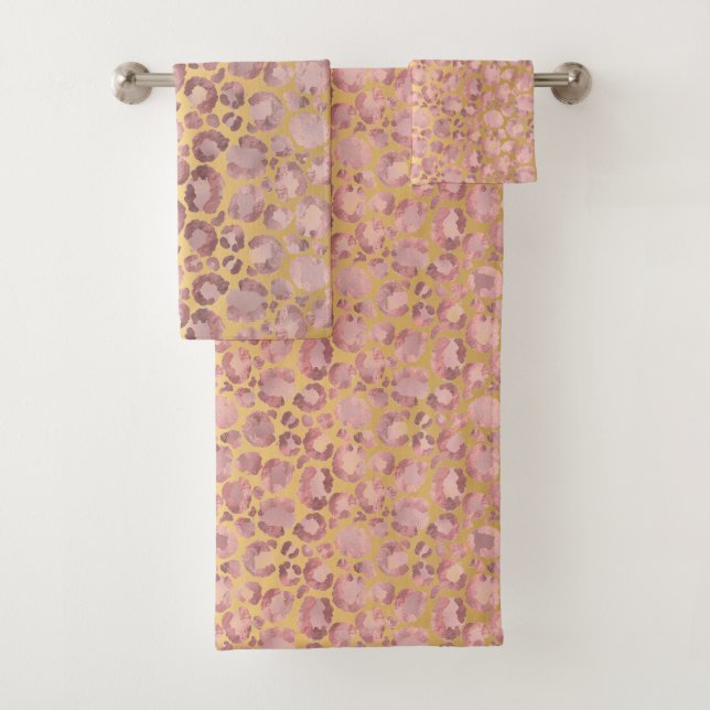 TOALHAS CONJUNTO DE TOWEL DE BANHEIRA DE IMPRESSÃO DOURADA (Insitu)