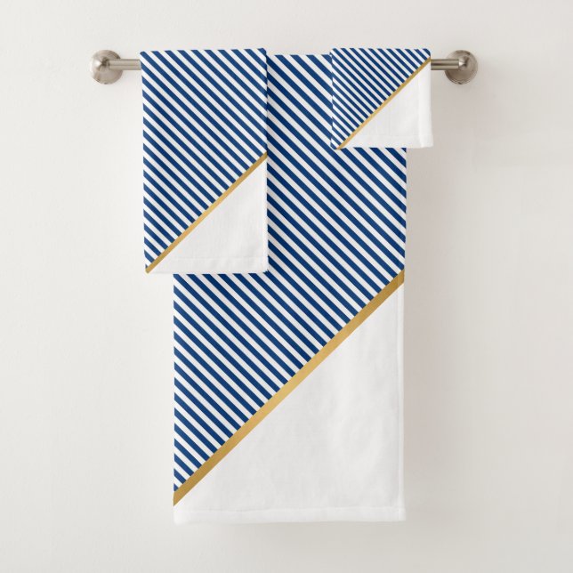 TOALHAS CONJUNTO DE TOWEL DE BANHO DOURADO COM ESTRITA BRA (Insitu)