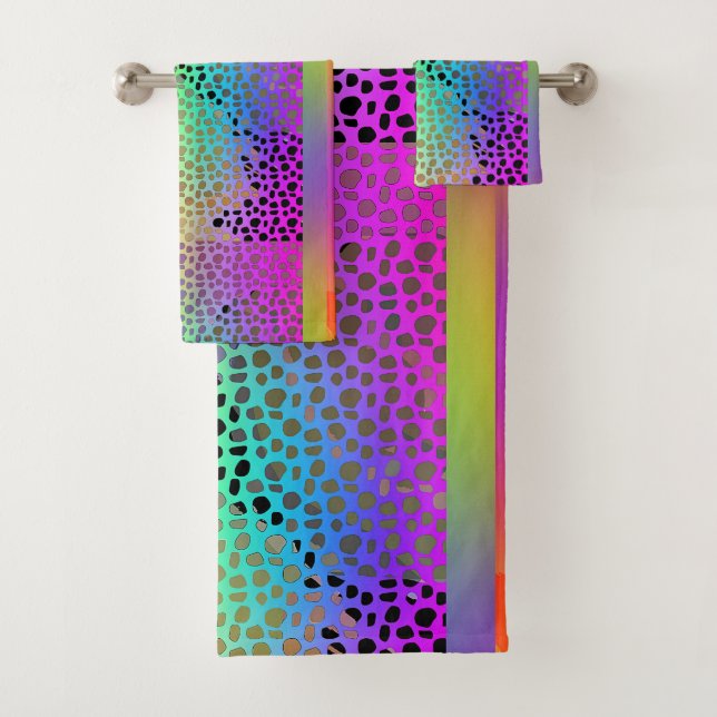 TOALHAS CONJUNTO DE TOWEL DE TINTA ANIMAL DE CAIXA-CHUVA E (Insitu)