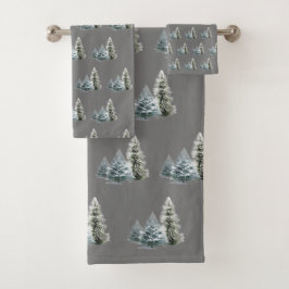 TOALHAS CONJUNTO DE TOWEL DO BANHO DE CENÁRIOS DO INVERNO