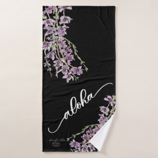Toalhas de Aloha de Orquídea Honohono