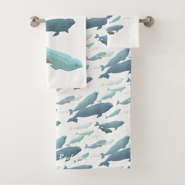 Toalhas De Baleia Conjuntos De Baleias Beluga Pers (Insitu)