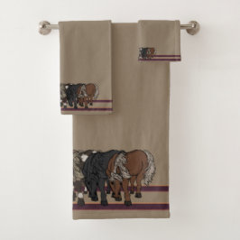 Toalhas de banho de Cavalos por figdewdrop Conjunt