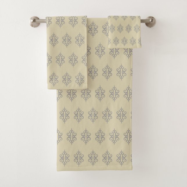 Toalhas de Banho de Corrente de Cinza Elegante (Insitu)