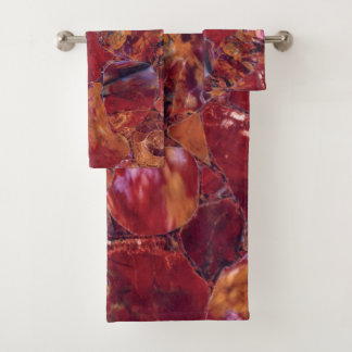 Toalhas de Banho Elegante de Cristal Quartz Red He