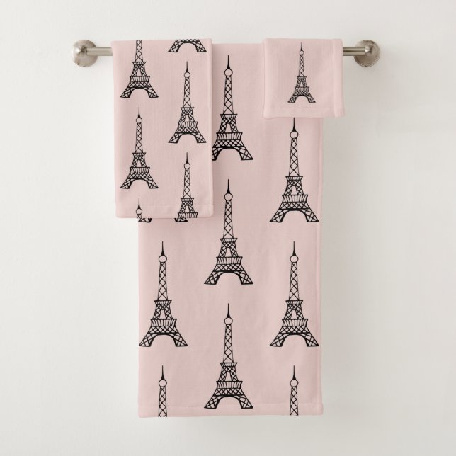Toalhas de Banho Retro Paris Torre Eiffel Presente (Insitu)