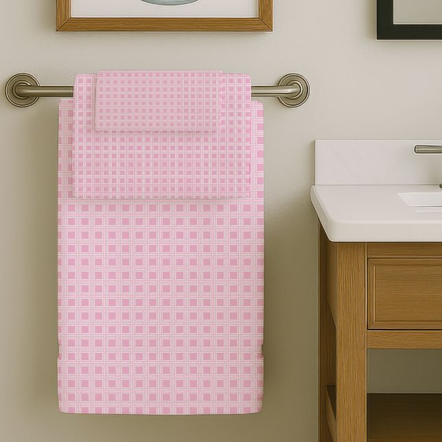 Toalhas de Banho Rosa Bege Limpo e Elegante (Blush Pink Bath Towels Clean and Elegant Feel)