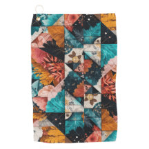 Toalhas de golfe com padrão decorativo