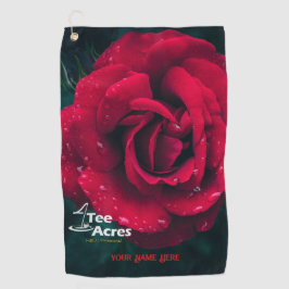 Toalhas de golfe personalizadas com Rosa de quatro