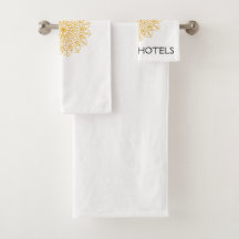 Toalhas de hotel clássicas personalizáveis
