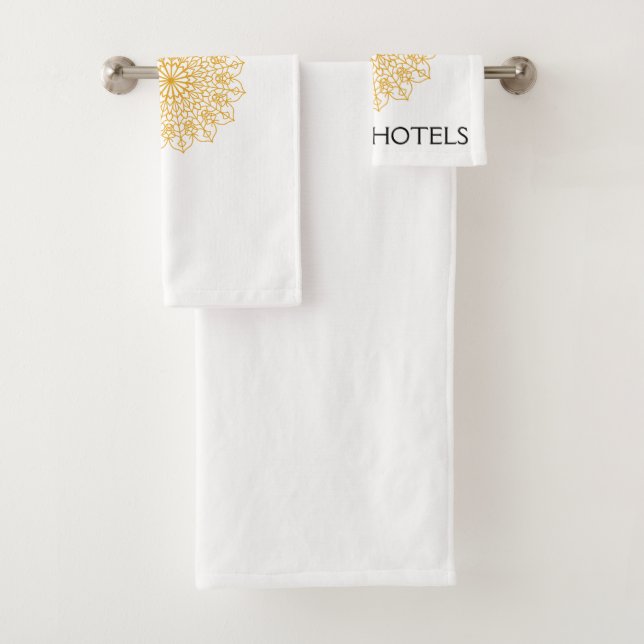 Toalhas de hotel clássicas personalizáveis (Insitu)