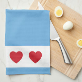 Toalhas De Mão Chicago Love | Torre de cozinha