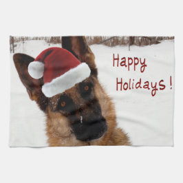 Toalhas De Mão Feriado do german shepherd