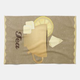 Toalhas De Mão Ilustração da xícara de chá